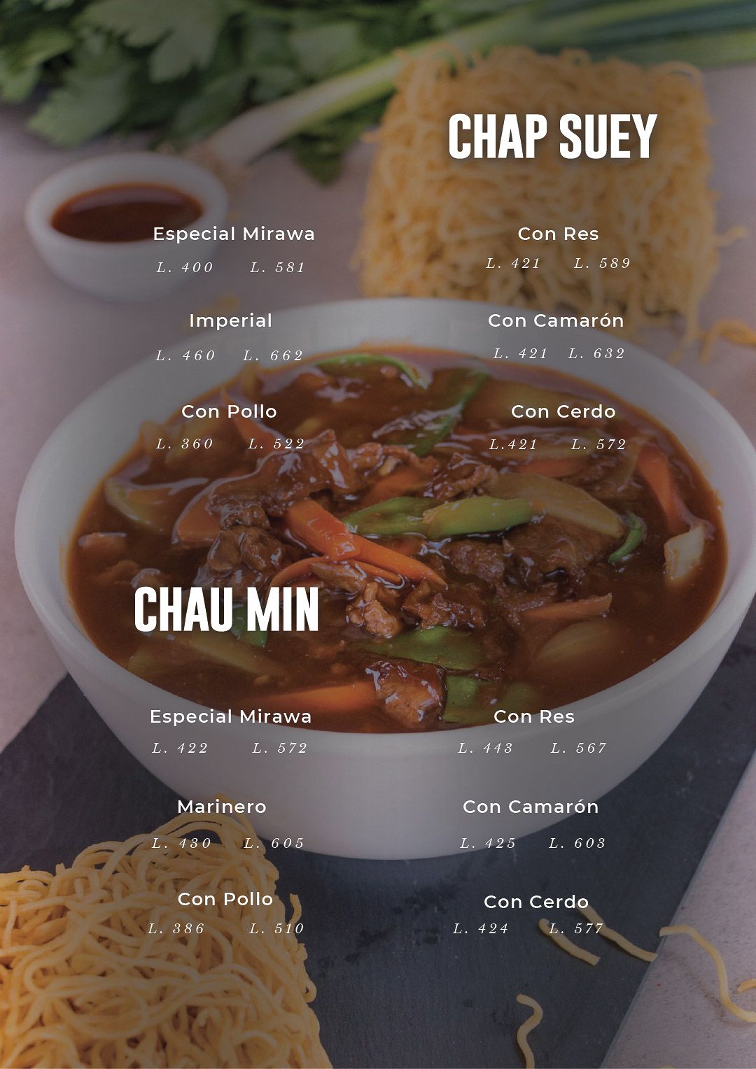 Menú Mirawa Palmira 8