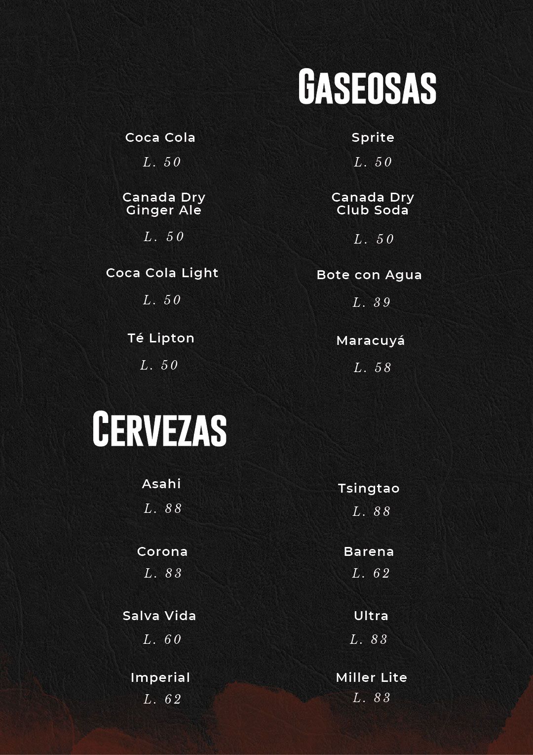 Menú Mirawa Palmira 23